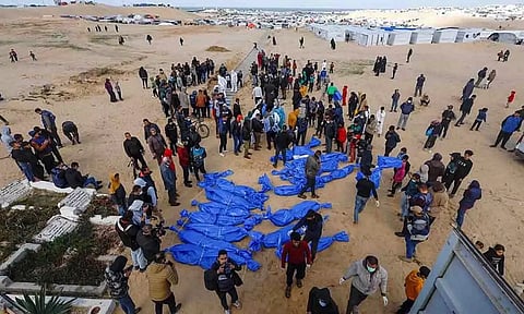 Bodies handed over by Israel (Reuters)