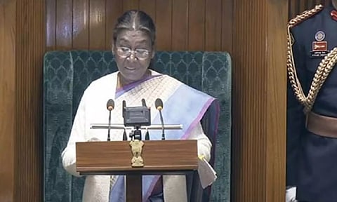 President Droupadi Murmu (Sansad TV)