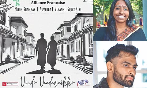 Play's poster; Vasanthi Swetha and Nitin Shankar K&nbsp;