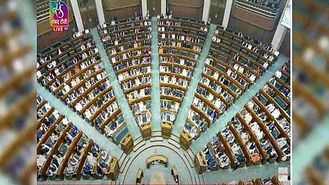Budget Session of Parliament commenced on Wednesday (Image: Sansad TV)