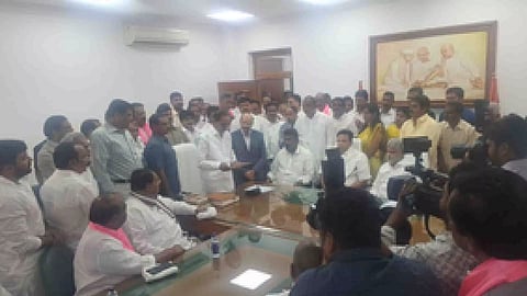 Bharat Rashtra Samithi (BRS) President and former Telangana Chief Minister K. Chandrasekhar Rao