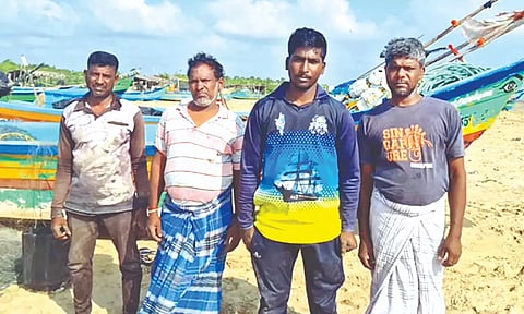 Fishermen who were attacked mid-sea