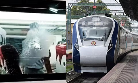 Stones pelted at Vande Bharat Express
