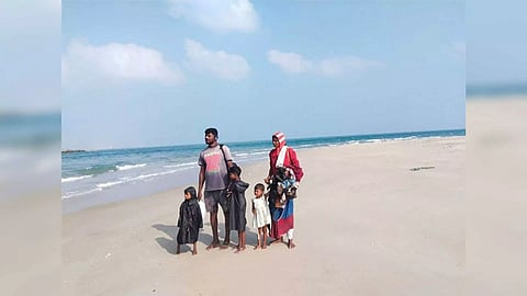 Five stranded Sri Lankan national in Mandapam (Photo/ANI)