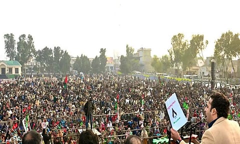PPP chairman Bilawal Bhutto addresses rally in Punjab province