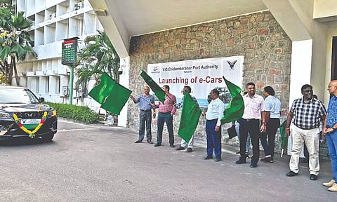 Some 14 e-cars were flagged-off and would reduce the GHG footprint by more than 14 tonnes of CO2