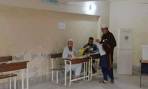 Polling station in Islamabad (Reuters)