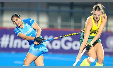 India and Australia in action (ANI)