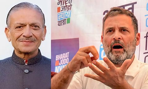 Narhari Amin; Rahul Gandhi (File)