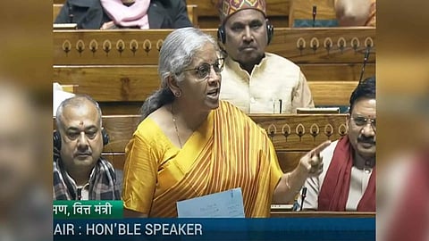 Union Finance Minister Nirmala Sitharaman (Sansad TV)