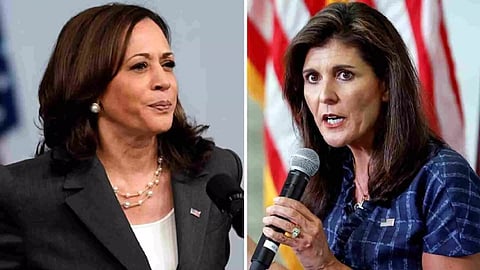 &nbsp;Nikki Haley; Vice President Kamala Harris