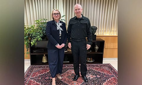 Israel Defence Minister Yoav Gallant, Czech Republic Minister of Defense Jana Cernochova (ANI)