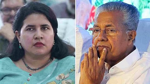 &nbsp;Veena Vijayan; Pinarayi Vijayan