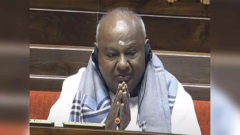 Former Prime Minister and Janata Dal (Secular) veteran Deve Gowda (Sansad TV)