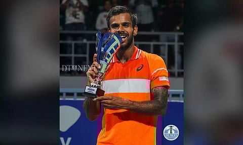 Sumit Nagal wins Chennai Open 2024. (Photo credit: Hemanathan M)