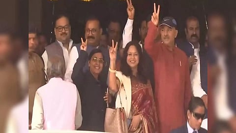 Legislators at Bihar Vidhan Sabha in Patna (Photo/ANI)