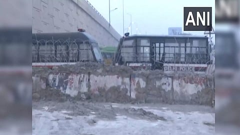Visuals from Delhi's Gazipur border. (Photo/ANI)