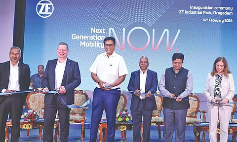 ZF inaugurated its latest manufacturing plant, at Oragadam, on Wednesday