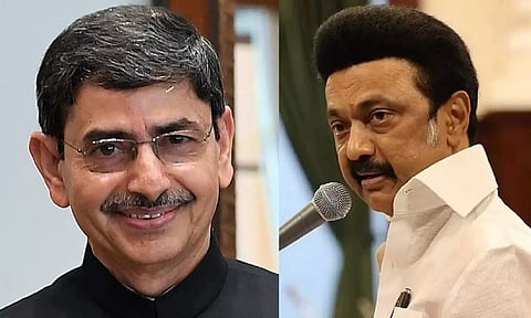 Governor RN Ravi; Tamil Nadu CM Stalin (File)