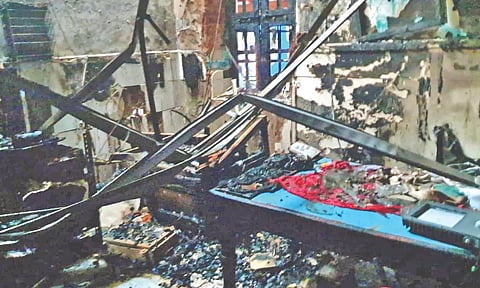 Gutted room of the station master in Mettupalayam station