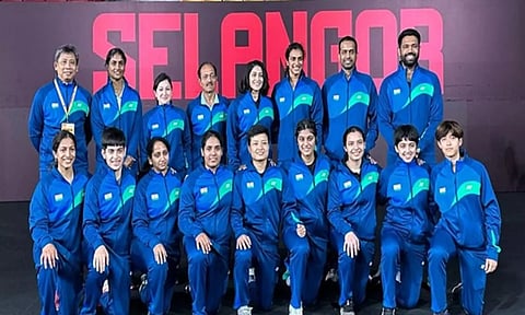Indian women's badminton team (ANI)