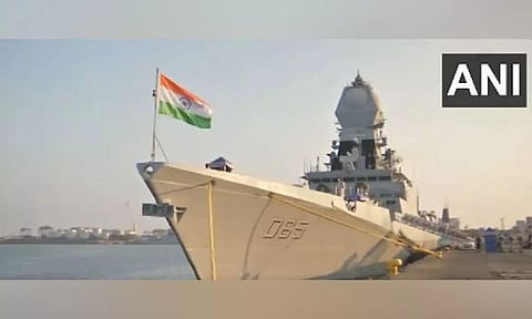 Indian Naval Warship INS reaches Chennai after rescuing hijacked Bulk Carrier MV Lila Norfolk (ANI)