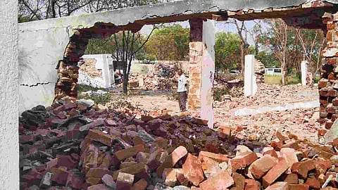 Virudhunagar blast site (Photo: Arumugam/Dina Thanthi)