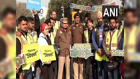 A visual from the Connaught Place (Photo/ANI)