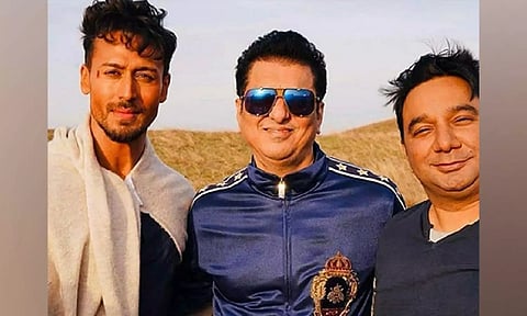 Tiger Shroff, Sajid Nadiadwala and Ahmed Khan (Instagram)