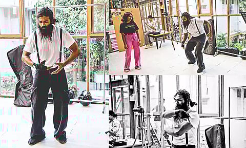 Yadhava performing the artform 'Krump'