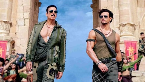 Actors Akshay Kumar and Tiger Shroff’s title track ‘Bade Miyan Chote Miyan’&nbsp;