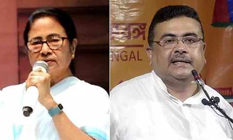 Mamata Banerjee, Suvendu Adhikari (IANS)