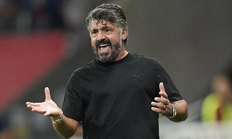 Marseille coach Gennaro Gattuso (AP)