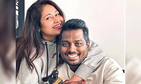 Atlee with his wife Priya Atlee