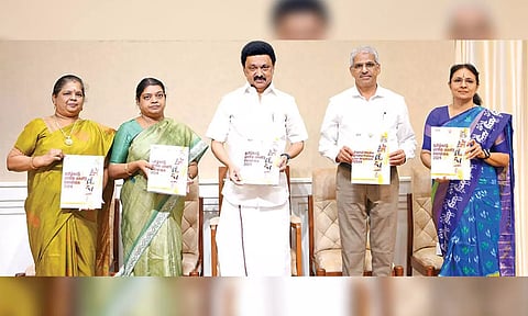 Jayashree Muralidharan; P Geetha Jeevan; Chief Minister MK Stalin; Shiv Das Meena, V Amudavalli&nbsp;