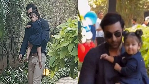 Ranbir Kapoor with Raha (Image: ANI)