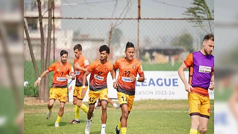 Gokulam Kerala FC during training session (Image: AIFF media)