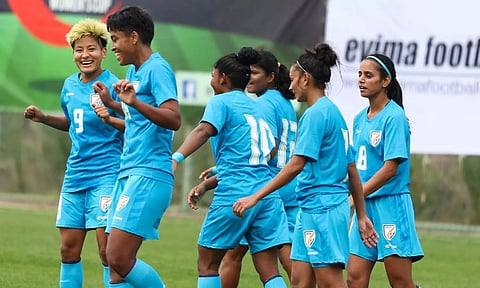 Indian women's national team. (X/@IndianFootball)