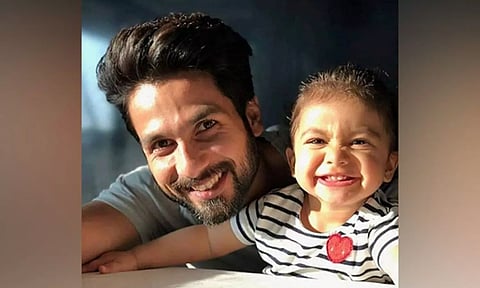 Shahid Kapoor with daughter Misha (Source: X)