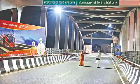 PM Modi’s night inspection of a new road at Varanasi
