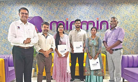 Winners of the contest - Dharanraj (Chennai), Vinusha (Bengaluru) and Priyamathi from Tiruchy got an iPhone 15 each.