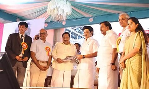 Chief Minister M K Stalin on Saturday released a coffee table book on Chennai Corporation titled 'Caring for Chennai'