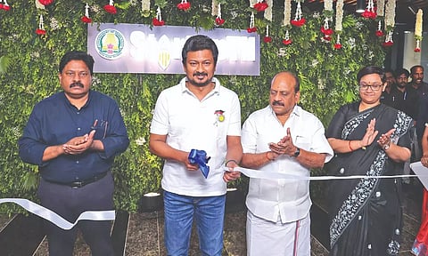 Tamil Nadu sports minister Udhayanidhi Stalin inaugurated StartupTN Chennai Hub at the CMRL Building, Nandanam