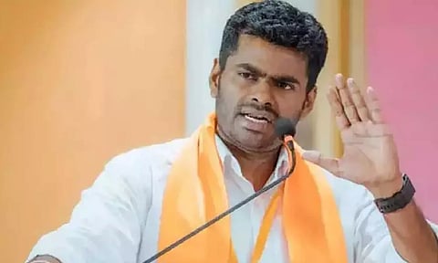 BJP state president K Annamalai