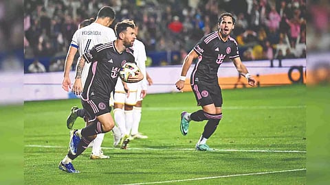 Messi scored in the 90+2 min’ to level scores