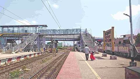 Partially constructed roof of FoB