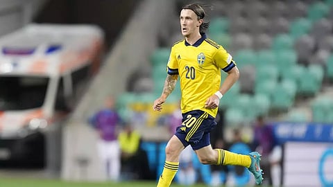 &nbsp;Sweden midfielder Kristoffer Olsson (AP)