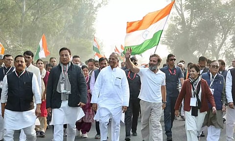 Congress' pre-national election mass outreach campaign, which began from violence-hit Manipur, will pass through 100 Lok Sabha constituencies in 15 states.