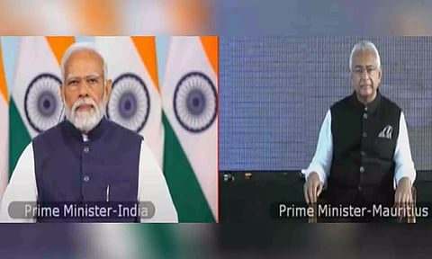 Prime Minister Narendra Modi, Prime Minister Pravind Jugnauth (YouTube)