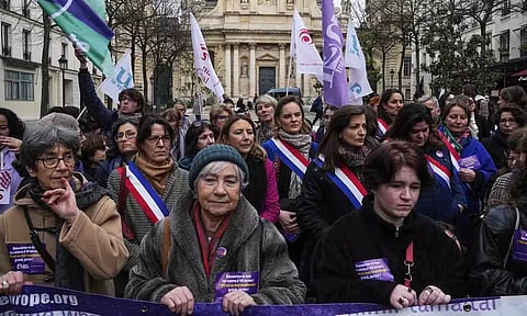Pro-abortion Rights Activists Protest (AP)